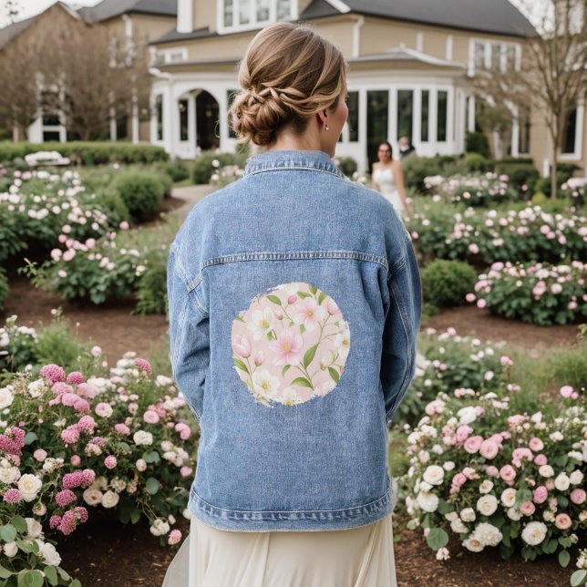In the Garden of the Dawn Denim Jacket (Wedding Back)
