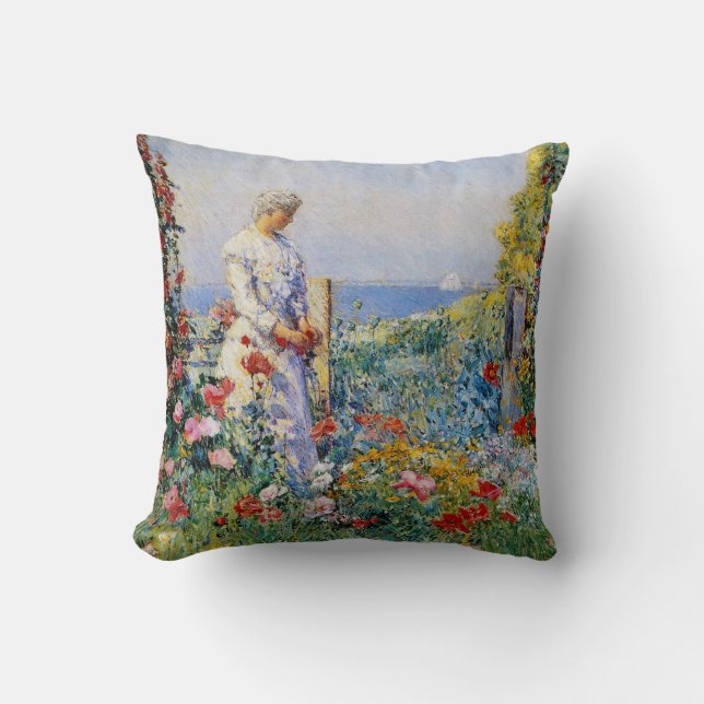 In The Garden Throw Pillow (Front)