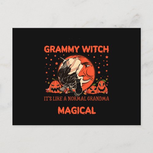 In The Grammy Witch Im A Grandma Witch Magical Invitation Postcard