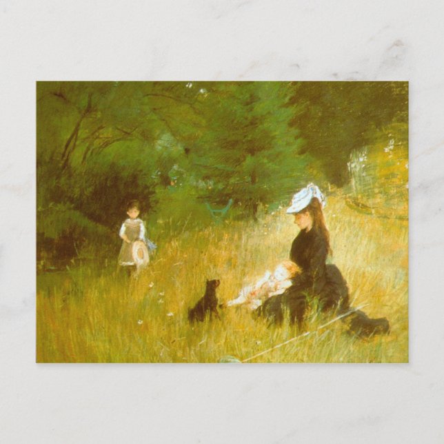 In the Grass by Berthe Morisot Postcard (Front)
