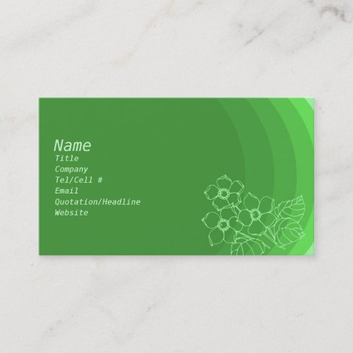 In the Green Business Card