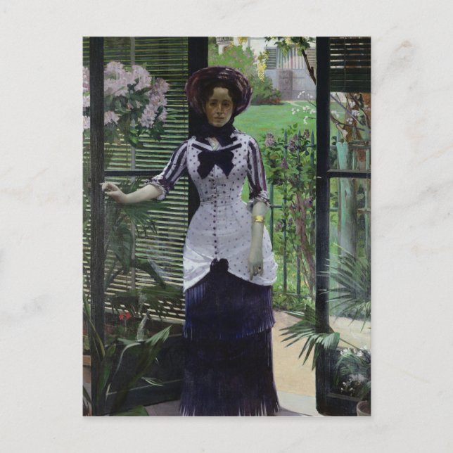 In the Greenhouse, 1881 Postcard (Front)