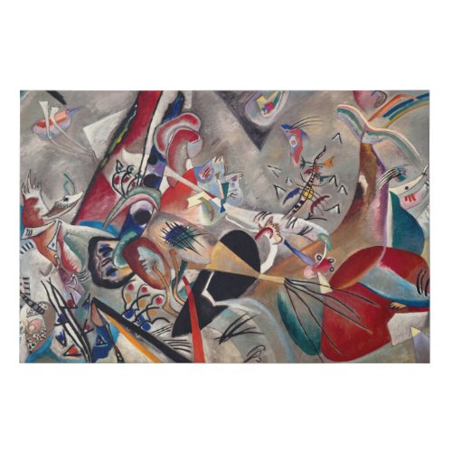 In the Grey 1919 by Wassily Kandinsky Faux Canvas Print