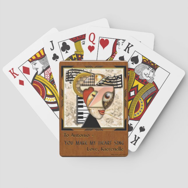 In The Groove - Personalized Poker Cards (Back)