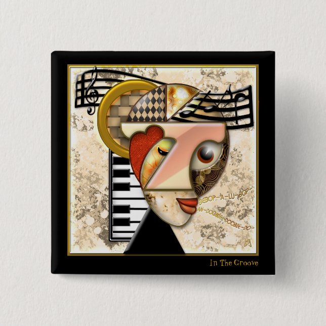 In The Groove (Pin) Button (Front)