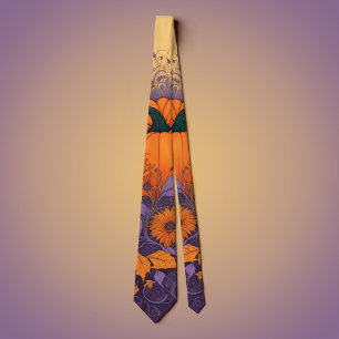 In The Halloween Garden  Neck Tie