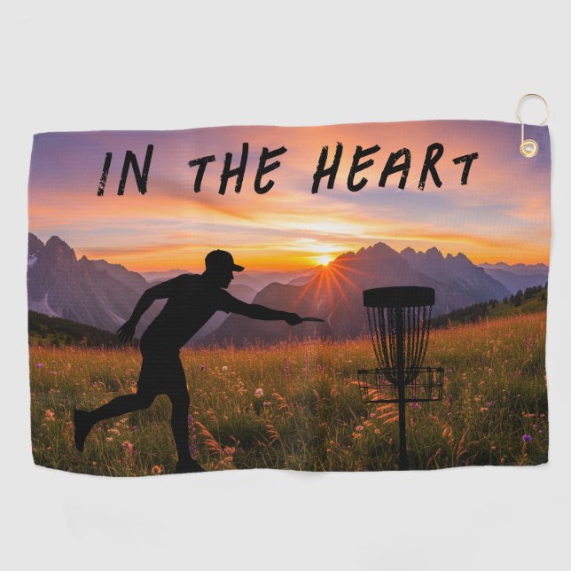 In the Heart Disc Golf Towel (Horizontal)