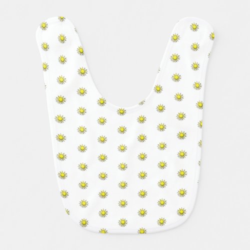In the heart of the sun _ where silence glows Baby Bib
