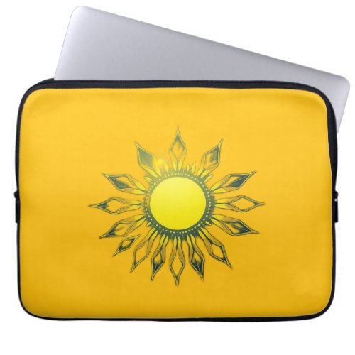 In the heart of the sun _ where silence glows Laptop Sleeve