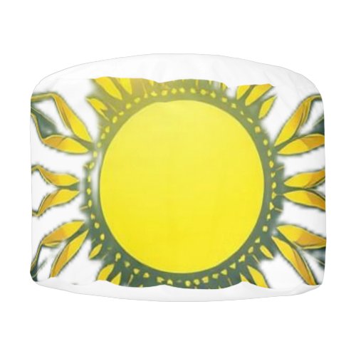 In the heart of the sun _ where silence glows Pouf