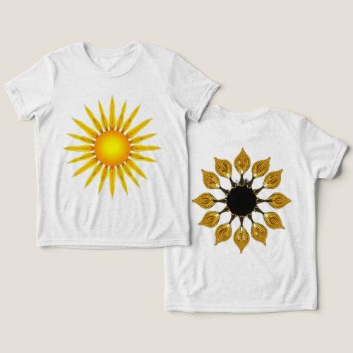 In the heart of the sun _ where silence glows Tri_Blend Shirt