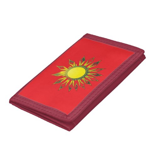 In the heart of the sun _ where silence glows Trifold Wallet