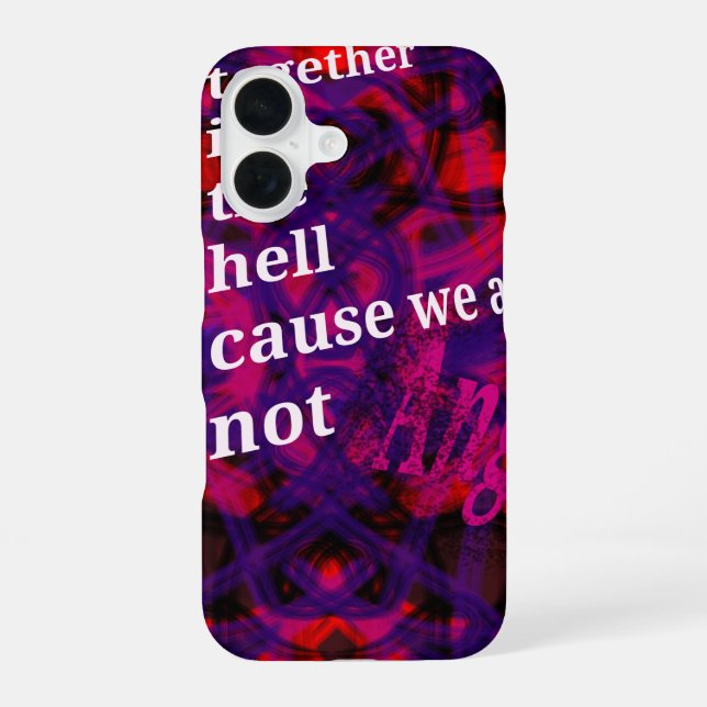 In the hell  iphone case (Back)