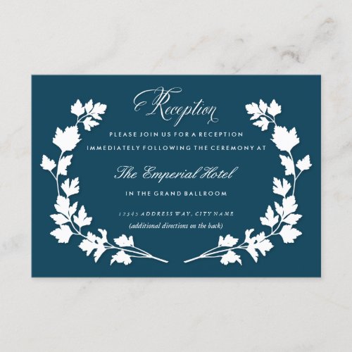 In the Herb Garden Wedding Reception Card