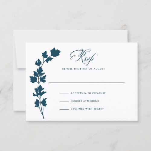 In the Herb Garden Wedding Response Card RSVP