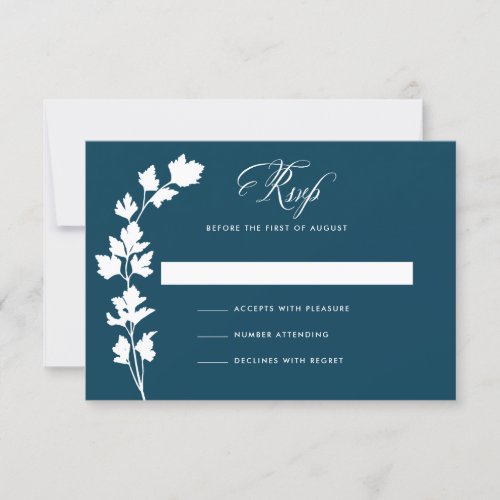 In the Herb Garden Wedding Response Card RSVP