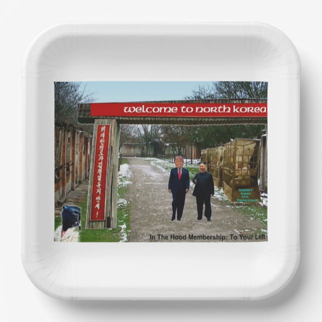 In the hood paper plates (Front)