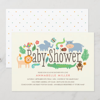In the Jungle Baby Shower Invite