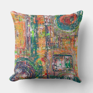 In the Leather 20 x 20 Poly Throw Pillow