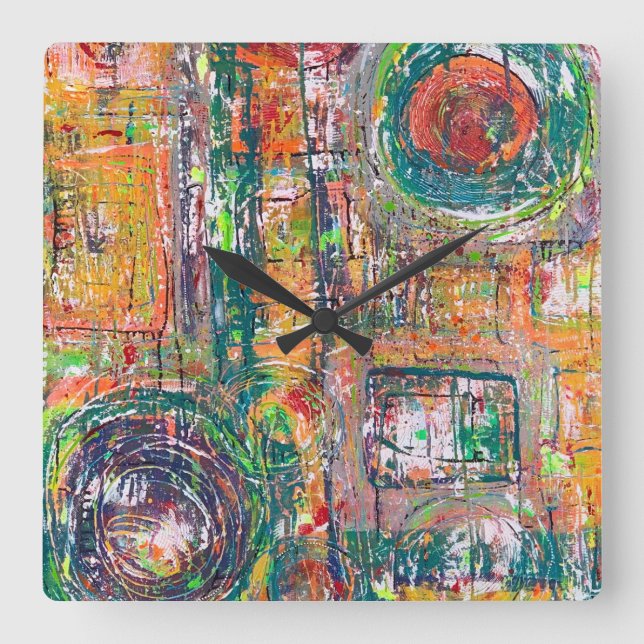 In the Leather Wall Clock (Front)