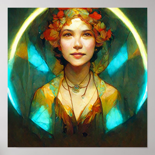 In The Light Art Nouveau Fantasy Poster (Front)