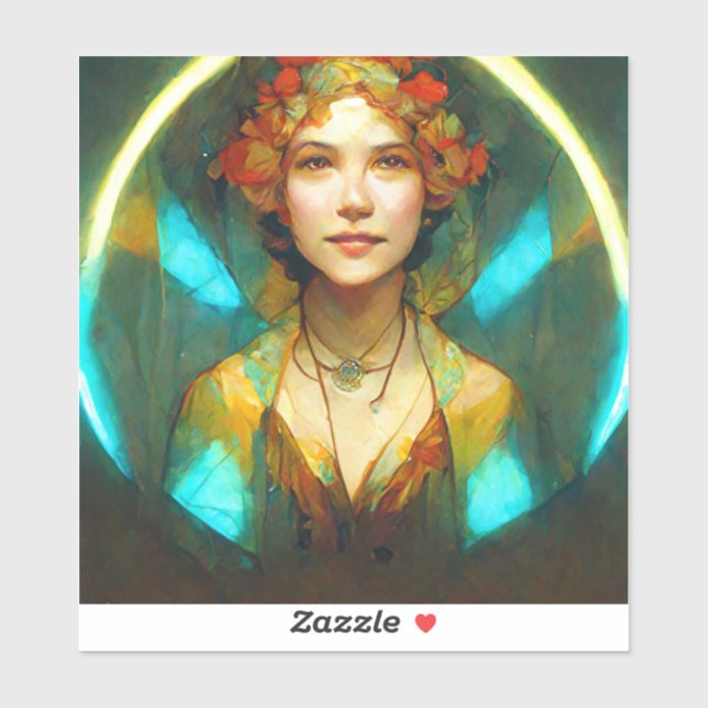 In The Light Art Nouveau Fantasy Sticker (Sheet)