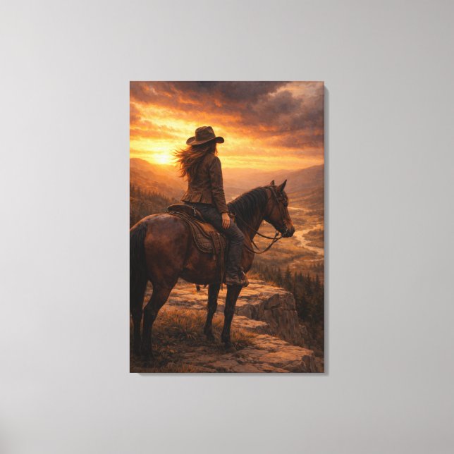 In the Light | Horse Art | Stretched Canvas Print (Front)