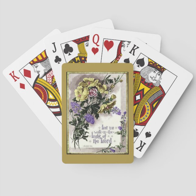 In The Light Of The Lord Poker Cards (Back)