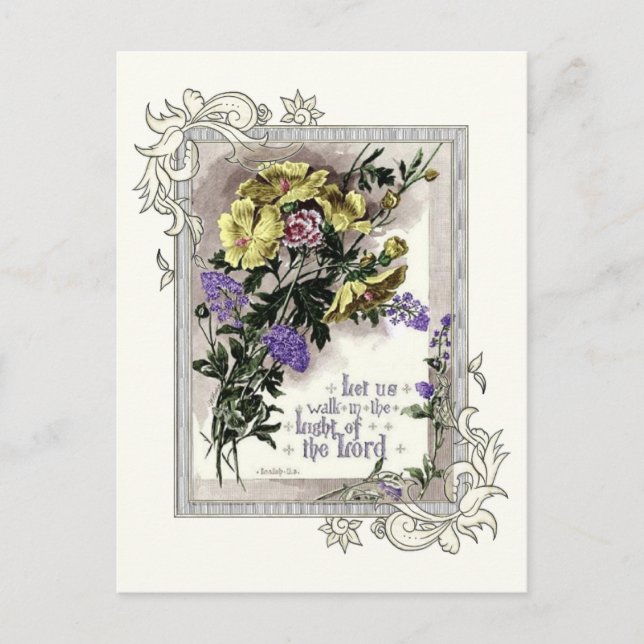 In The Light Of The Lord Postcard (Front)