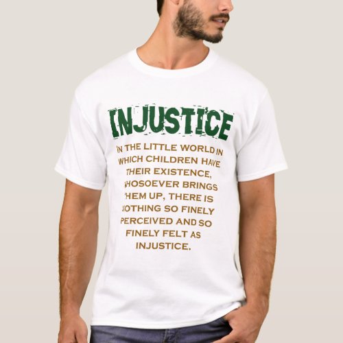 In The Little World _ Injustice Quote T_Shirt