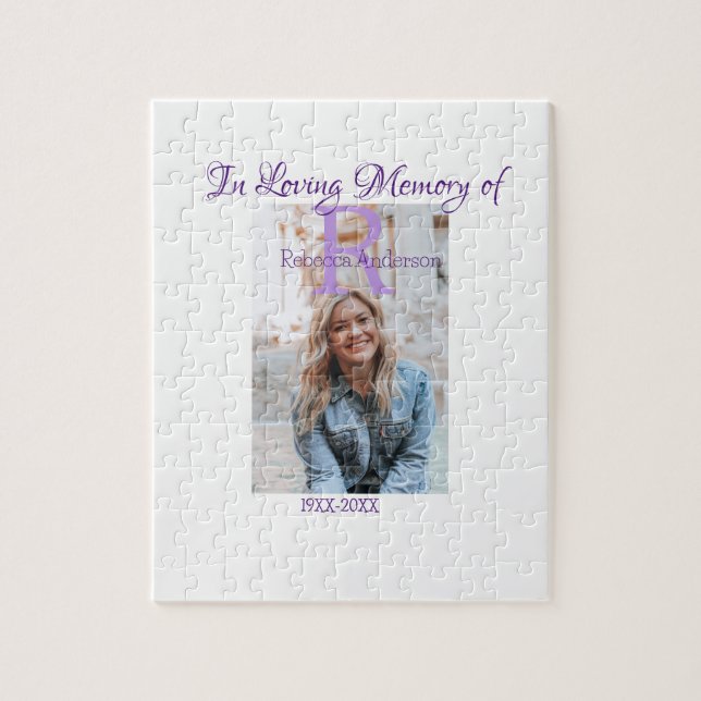 In the loving memory of memory keepsake add year n jigsaw puzzle (Vertical)