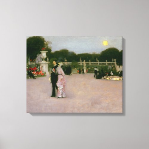 In the Luxembourg Gardens 1879 John Singer Sargent Canvas Print