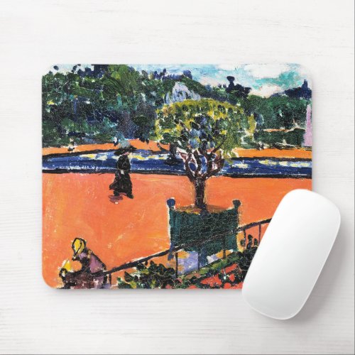 In the Luxembourg Gardens by Henry Lyman Sayen Mouse Pad