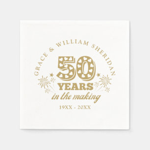 In The Making 50th Wedding Anniversary Napkins