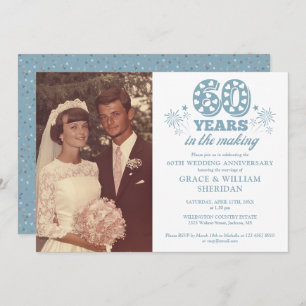 In The Making 60th Wedding Anniversary Photo Invitation
