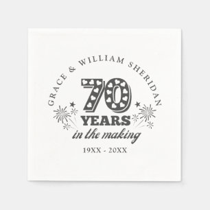 In The Making 70th Wedding Anniversary Napkins