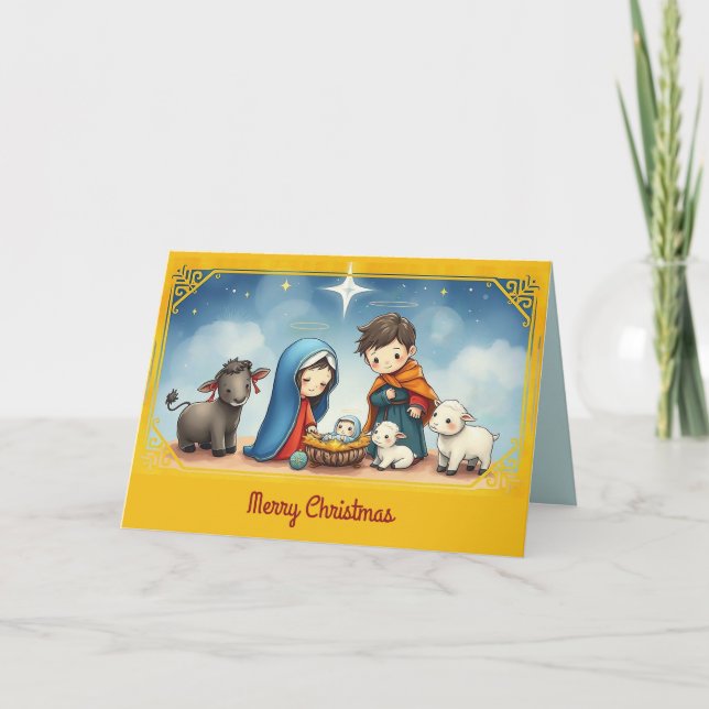 In the Manger  Holiday Card (Front)