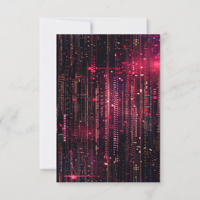 In the matrix thank you card (Front)
