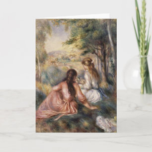 In the Meadow by Pierre-Auguste Renoir Card