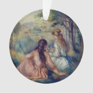 In the Meadow by Renoir: Christmas Ornament