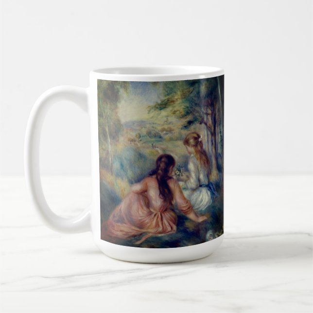 In the Meadow by Renoir: Coffee Mug (Left)
