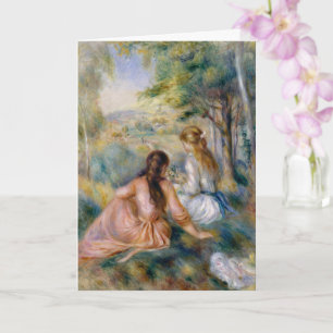In the Meadow, Pierre-Auguste Renoir Art Card