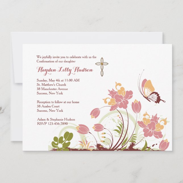 In The Meadow Religious Invitation (Front)