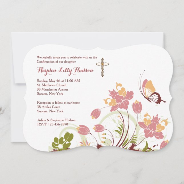 In The Meadow Religious Invitation (Front)