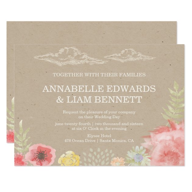 In The Meadow Summer Wedding Invitation