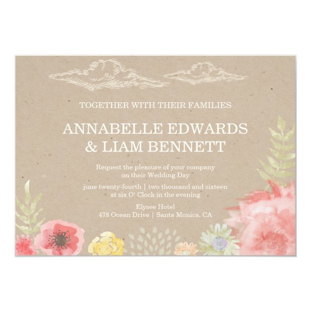 In The Meadow Summer Wedding Invitation