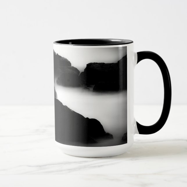 In The Mist coffee cup Oregon Coast Brookings (Right)