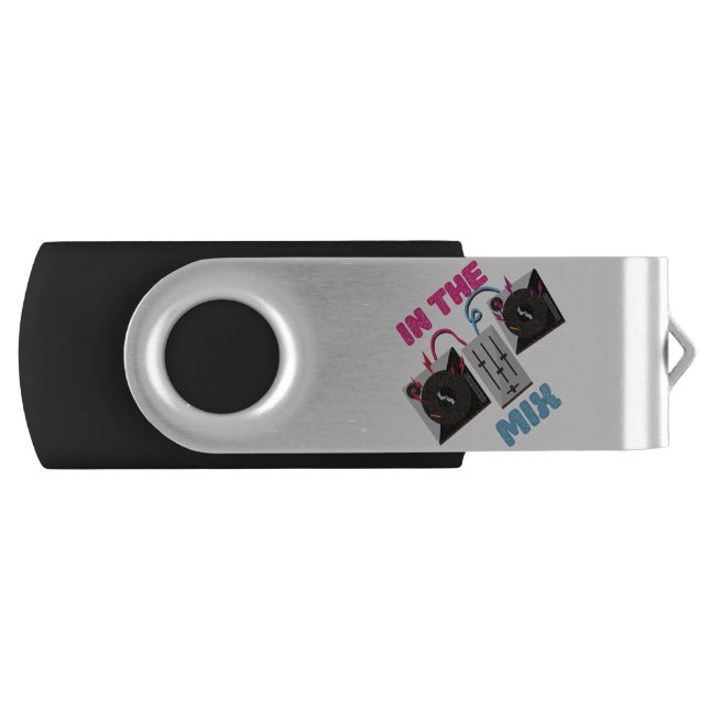 in the mix DJ music design Flash Drive (Front)