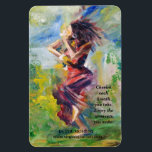 In The Moment magnet<br><div class="desc">African American dancer on magnet</div>