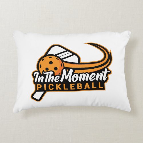 In The Moment Pickleball White Pillow Rectangle